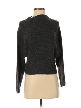 Leith Size XXS Turtleneck sweater in dark grey